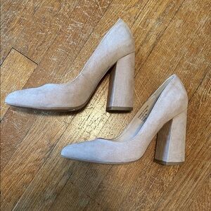 Fashion to Figure Beige Suede Heels